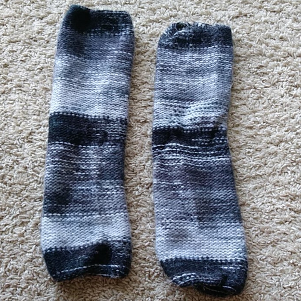 Black and White Leg Warmers